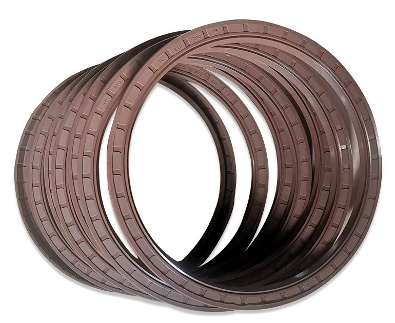 FKM TC Type Oil Seal Temperature To 250°C Brown Double Lip oil seals for Transmission
