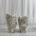 Recyclable Tulip Paper Baking Cups White Brown Molds For Weddings