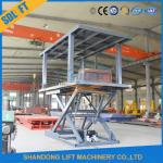 208V / 220V / 380V / 480V Double Platform Scissor Car Lift for Easy Car Lifting