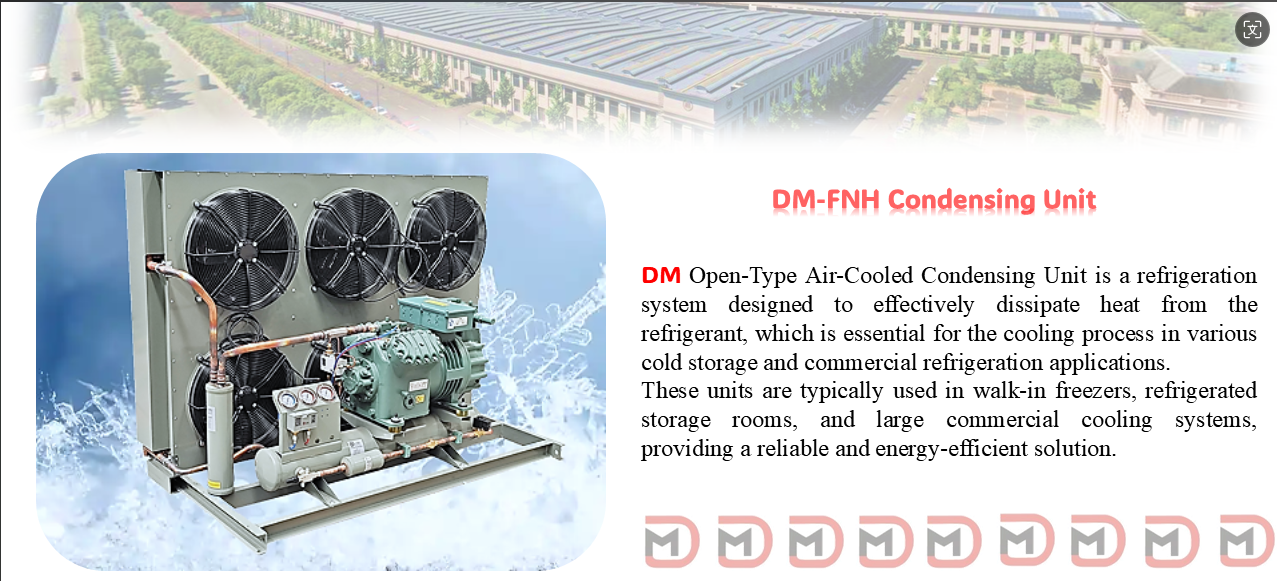Versatile Axial Fan Air Cooled Condensing Units for walk in cooler freezer room