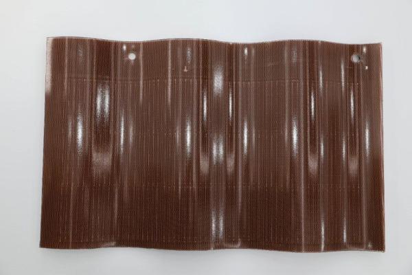 European Villas Red Solar Roof Tiles 50W CIGS BIPV Tile with Open-Circuit
