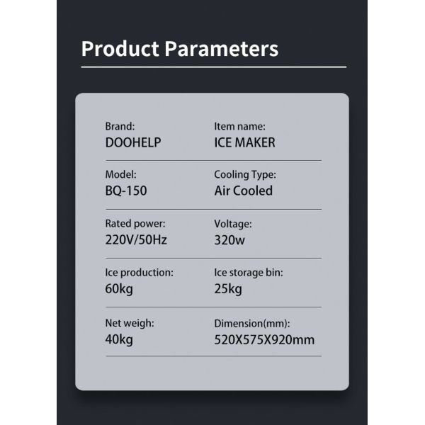 Full Automatic R290 Cube Ice Machine In Modulating Drinks