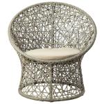 Rust Proof Aluminum Frame Egg Shaped Outdoor Rattan Patio Chairs
