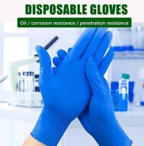 Wholesale Disposable Nitrile Examination Gloves for Industrial Safety 3.5-5.5 G Protection from china suppliers