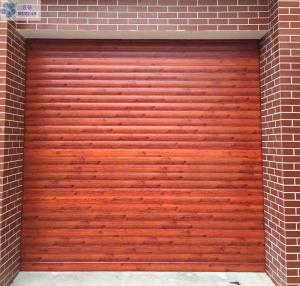 Wholesale Mahogany Wood Grain Aluminium Roller Door / Automatic Roller Door from china suppliers