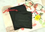 Embossing Printing Microfiber Eyeglass Drawstring Bags Washable Reusable