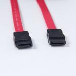 High speed flat red mini sata cable 7pin t0 7pin ,Sata cable 7p female to female