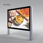 Pole Mount IP55 100w Light Box Advertising Displays Static Backlit Billboard