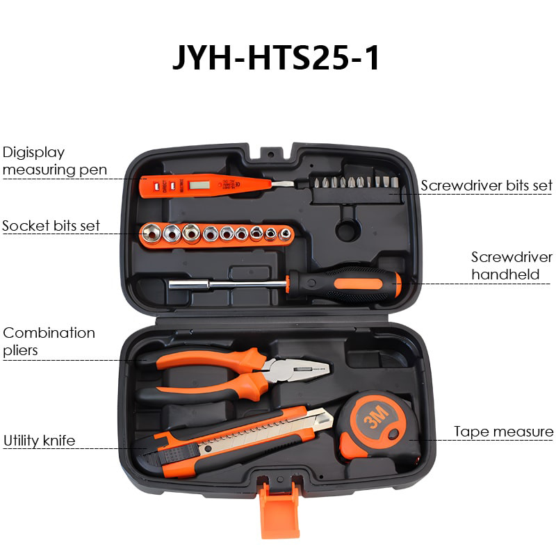 JYH-HTS19-1 Construction Installation set Power tool set Home maintenance electrician woodworking set hand drill tool