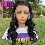 180% Density Virgin Raw Loose Wave 12a Human Hair Lace Frontal Wigs