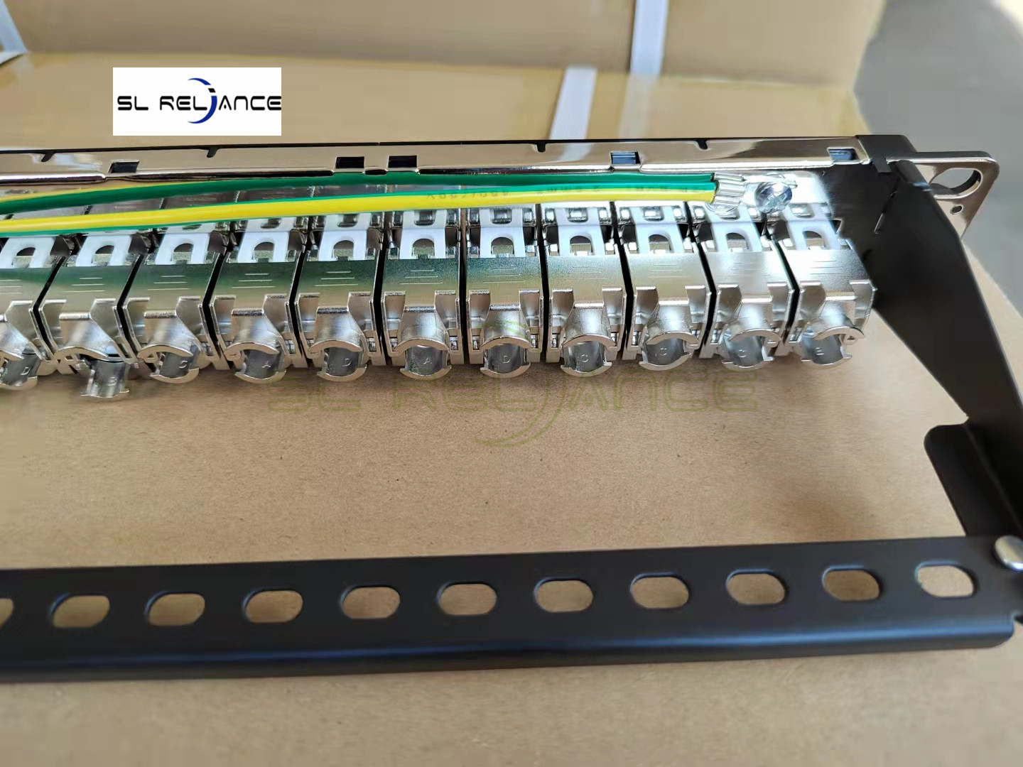 STP FTP Patch Panel Cat 7 24 Port Full Loaded Shielded 19 Inch Patch Rack