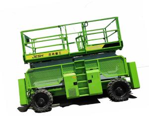 Wholesale 700KG Load 15m Rough Terrain Outside Scissor Lift AWPs MEWPs Manlift JESH from china suppliers