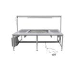 Manual Silicone Baking Table Single Working Station Weight 120KG For Dispensing