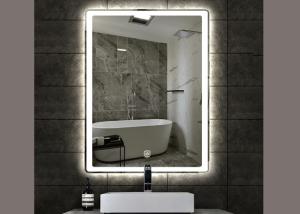 Wholesale Stylish Rectangle Vanity Mirror , Illuminated Wall Mirrors For Bathroom from china suppliers