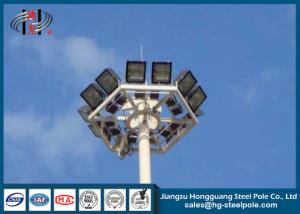 China Outdoor Lighting Flood Light Poles Column with HDG Powder Coated on sale
