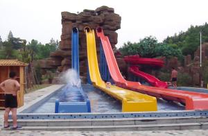Wholesale OEM Variable Speed Race Slide, Free Fall Slide, Kids / Adults Fiberglass Water Slides from china suppliers