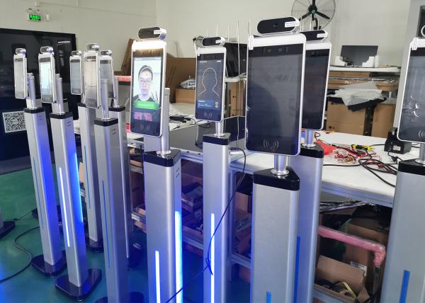 2022 new 10inch black dynamic camera Face Recognition Temperature Measurement