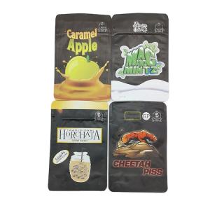 Wholesale Smell Proof Frosted Black Stand Up Plastic Bags Food Grade ziplockk Bags from china suppliers