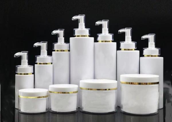 100ml 150ml 200ml 250ml 300ml 350ml 400ml 500ml White Pump Bottle with Gold