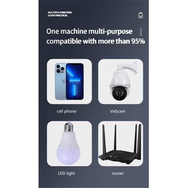 15W Multifunctional Mini DC UPS Power Supply for Wifi Router TV 5V 9V 12V 19V 24V 2A