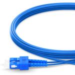 2 Cores Duplex Armored Patch Cord SM / MM LC To LC Fiber Optical Jumper Cable