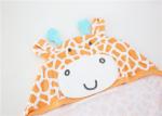 Print Knit Terry Baby Wrap Around Blanket , Swaddle Cotton Blanket No Fluorescen