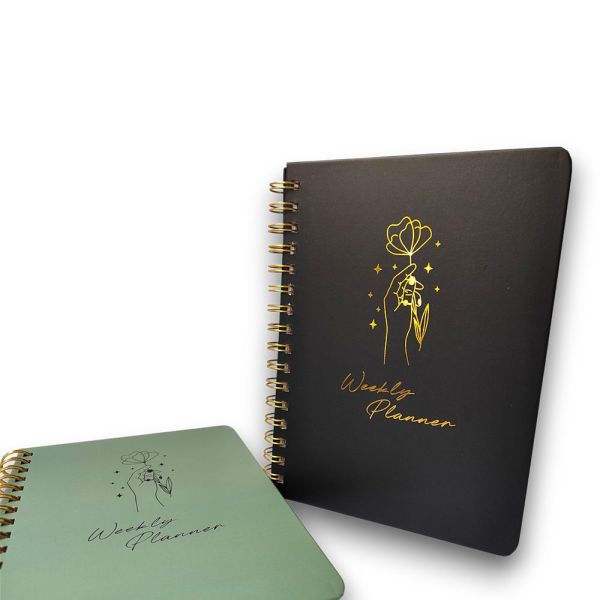 Custom High Quality Printed Day Markers Tip Drawing Self Care Journal Weekly Planner Notebook for Students