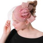 10*20 cm Party Decoration Sinamay Feather Fascinator with Headband