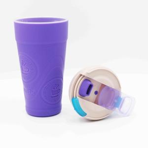 Wholesale Plastic Silicone Reusable Biodegradable Coffee Cup Outdoor Travel use from china suppliers