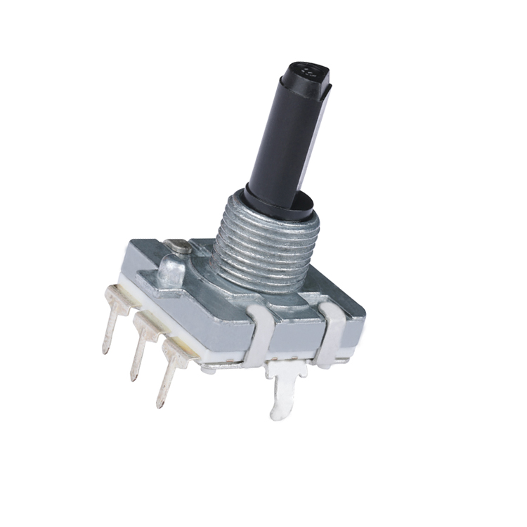 Encoder Switch,Rosh 16mm 24 Pulse 12 Pulse Coding Incremental 360 ° Encoder Switch,Metal Shaft Coded Rotary Swith