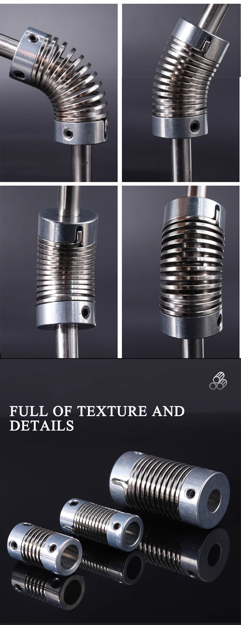 Corrosion Resistant Easy to Clean Spring Couplings Support Customization