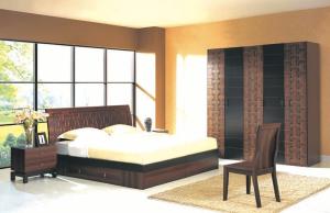 Wholesale Cheap Price Home Furniture,Panel Bedroom Set,MDF Bed and Wardrobe,Nightstand,Dresser with Mirror,Amorie,Chest from china suppliers
