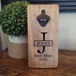 Portable Vintage Wall Mount Bottle Opener , Wall Mounted Bottle Cap Opener