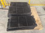 Black Rubber Type Screen Panel 305*305 Size Excellent Abrasion Resistance Light