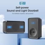 Door bell No battery Chime Ring No Battery 58Ring Tones 4-Level Volume