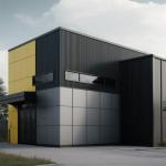 Steel Portal Frame For Steel Structure Office Building Within Aluminum Windows