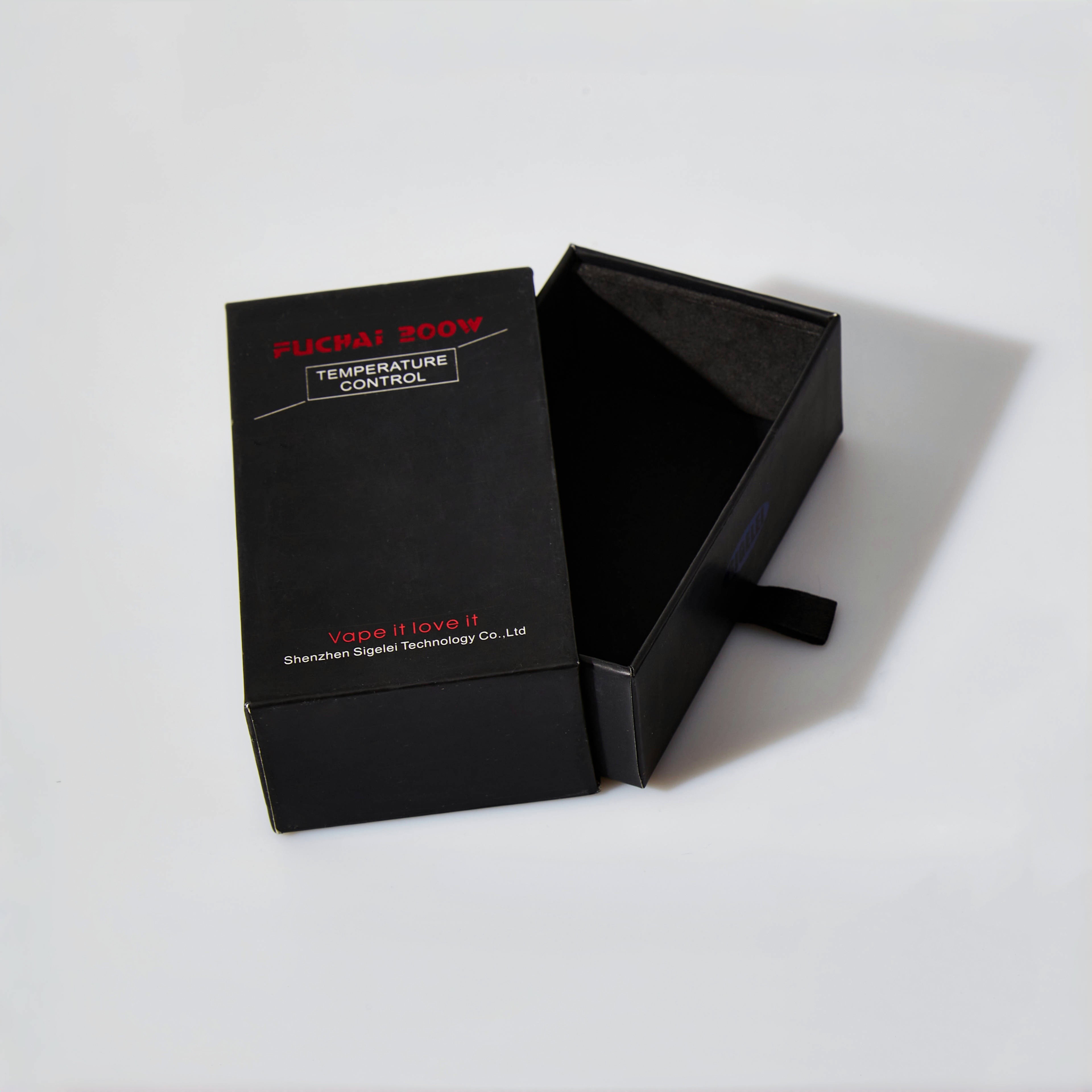 Custom Logo Printing Ivory Drawer Gift Box Gold Stamping For Small Business Luxury Watches