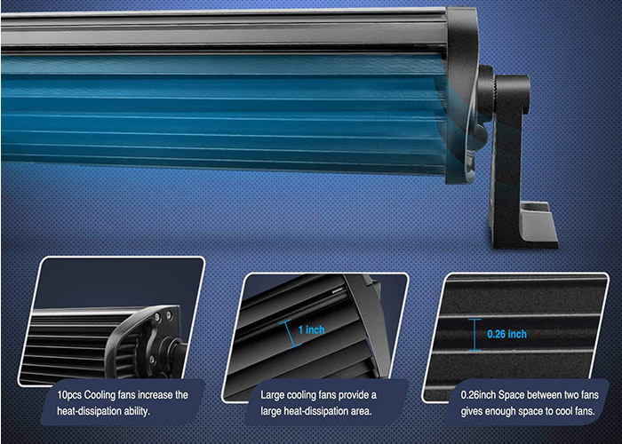 12V 22 Inch Truck LED Bar , Dual Row LED Light Bar Input Voltage 9-30V DC