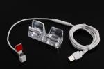 COMER acrylic countertop hand phone display stands alarm controller for mobile