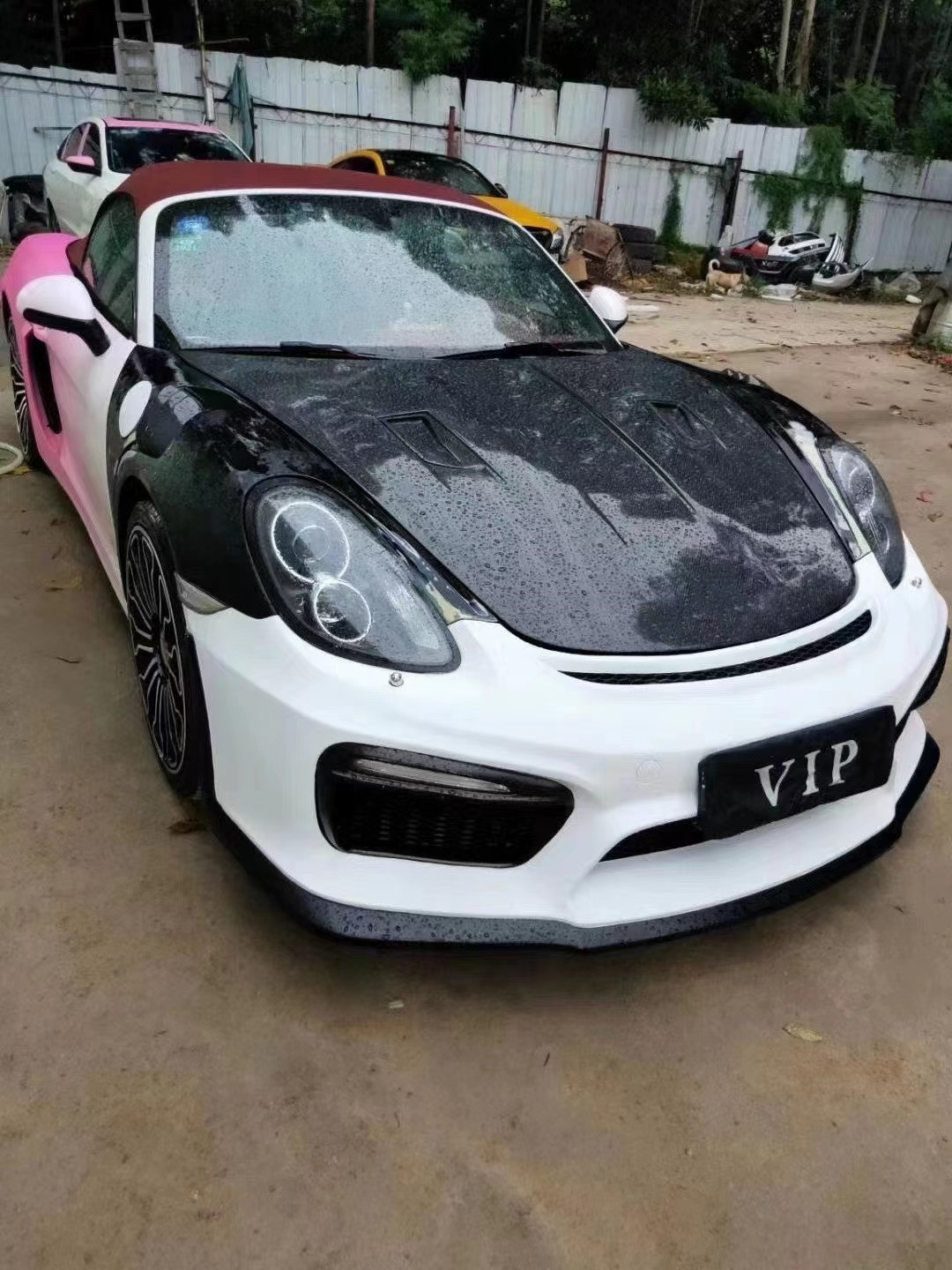 Carbon Fiber Products for Porsche 981 Boxster Carbon Fiber Hood 981 Carbon Fiber Engine Hatch Cover 2013-2015
