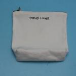 Reusable Abroad Travel Toiletry Bag , Screen Printing Top Zip Makeup Bag