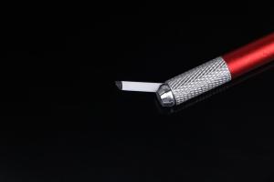 Wholesale Semi Permanent Makeup 0.25mm White Slope / Curve Flexible Blade for Microblading and Hairstroking from china suppliers