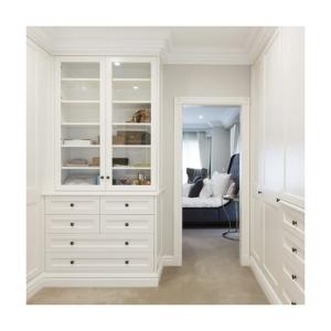 Wholesale YALIG Transparency Door and White Sunmica Designs for Wooden Wardrobe in Bedroom Sets from china suppliers