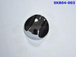 High Gloss Oven Control Knob Electroplate Chrome / Nickel Zamac Material