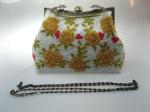 2012 handmade rose beaded ladies clutch evening bag G20428