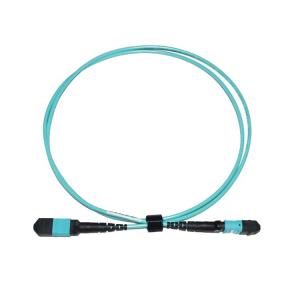 Wholesale 12F OM3 Data Center 12 Core MTP MPO Patch Cord from china suppliers
