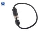 Waterproof IP67 5 Pin Din CCTV Camera Cable 12V to 24V Power Black Color