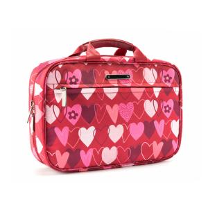 Wholesale L28*D8*H19CM Portable Vintage Heart Printed Makeup Bag Case from china suppliers