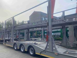 Wholesale CIMC Cost Effective 2/3 Axle 8-9 Flatbed Carrier Trailer Double Deck Car Carrier Trailer from china suppliers