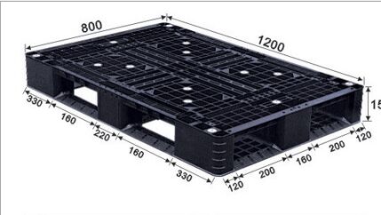 black recycled material used plastic pallet one time used pallet disposable pallet